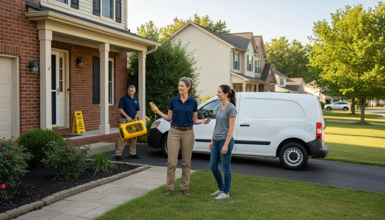 Residential water damage restoration in Littlefield, AZ